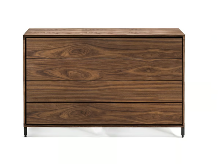 Rialto - Solid wood chest of drawers with integrated handles _ Riva 1920